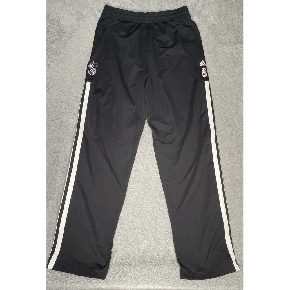 Adidas‎ Sacramento Kings NBA Warm Pants Mens 3XL Length +2 Side Button Snap Away